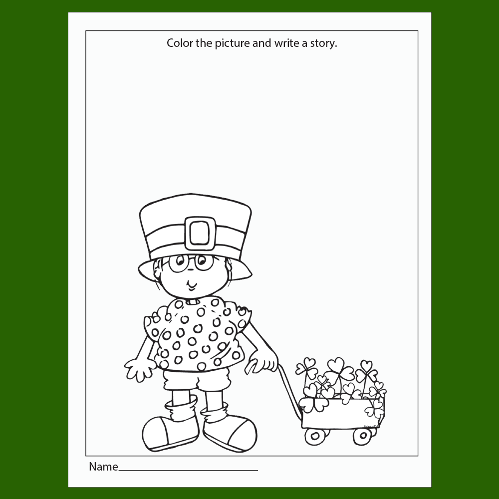 Black line drawing coloring page