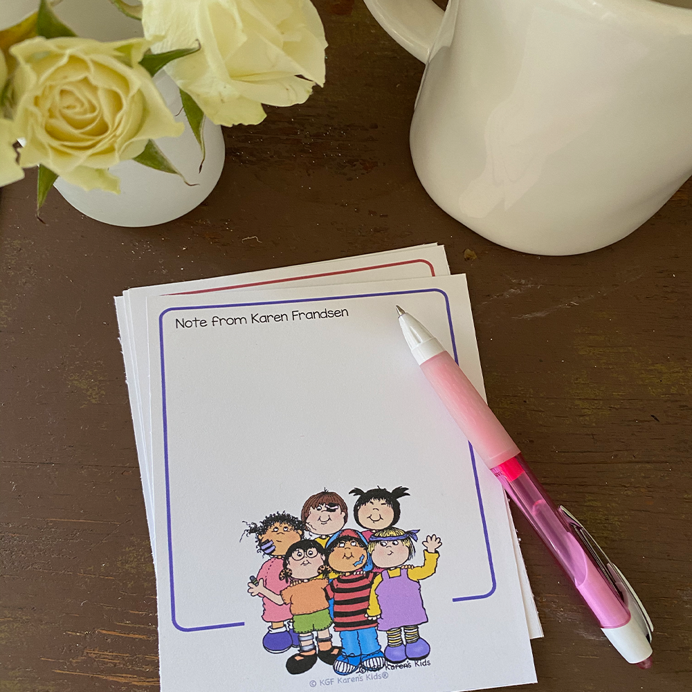 Photo of stationery made with clip art