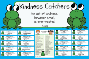 Kindness catcher bulletin boards with clip art.