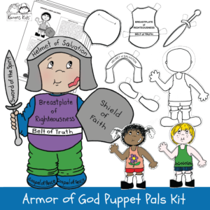 Armor of God puppet pals kit.
